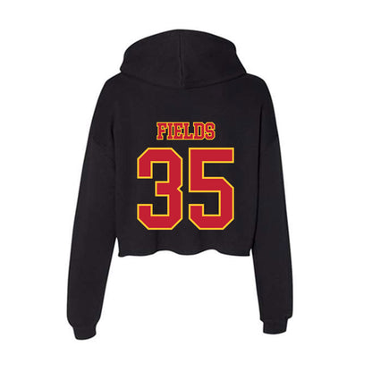 Ferris State - NCAA Football : Jerek fields Fields - Women's Crop Fleece Hoodie-1