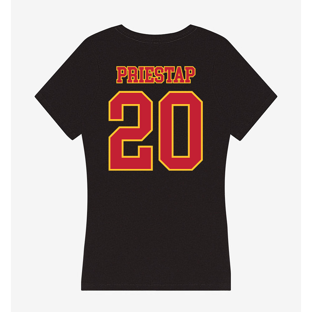 Ferris State - STUNT : Julia Priestap - Women's V-Neck T-Shirt-1