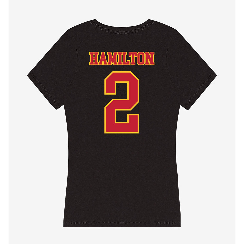 Ferris State - NCAA Men's Basketball : Tyler Hamilton - Women's V-Neck T-Shirt-1
