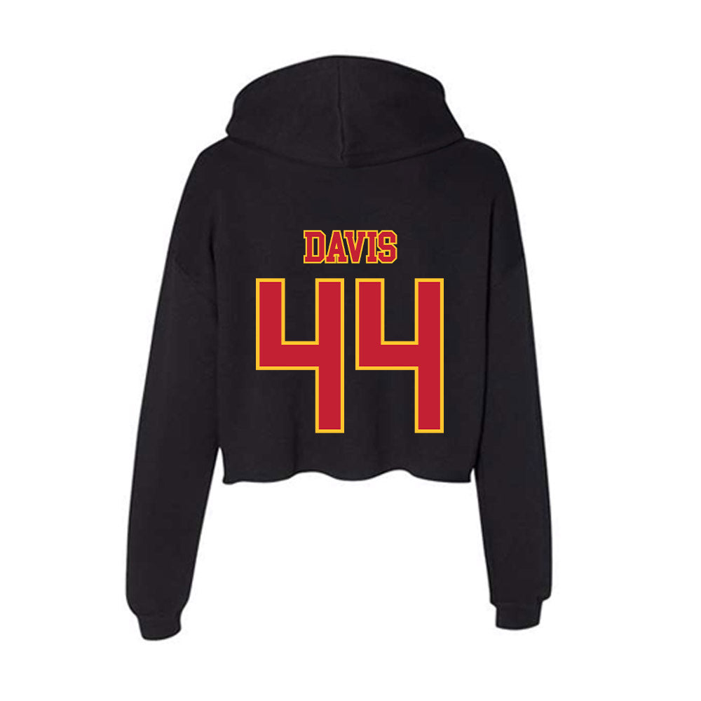Ferris State - NCAA Football : Kailib Davis - Women's Crop Fleece Hoodie-1