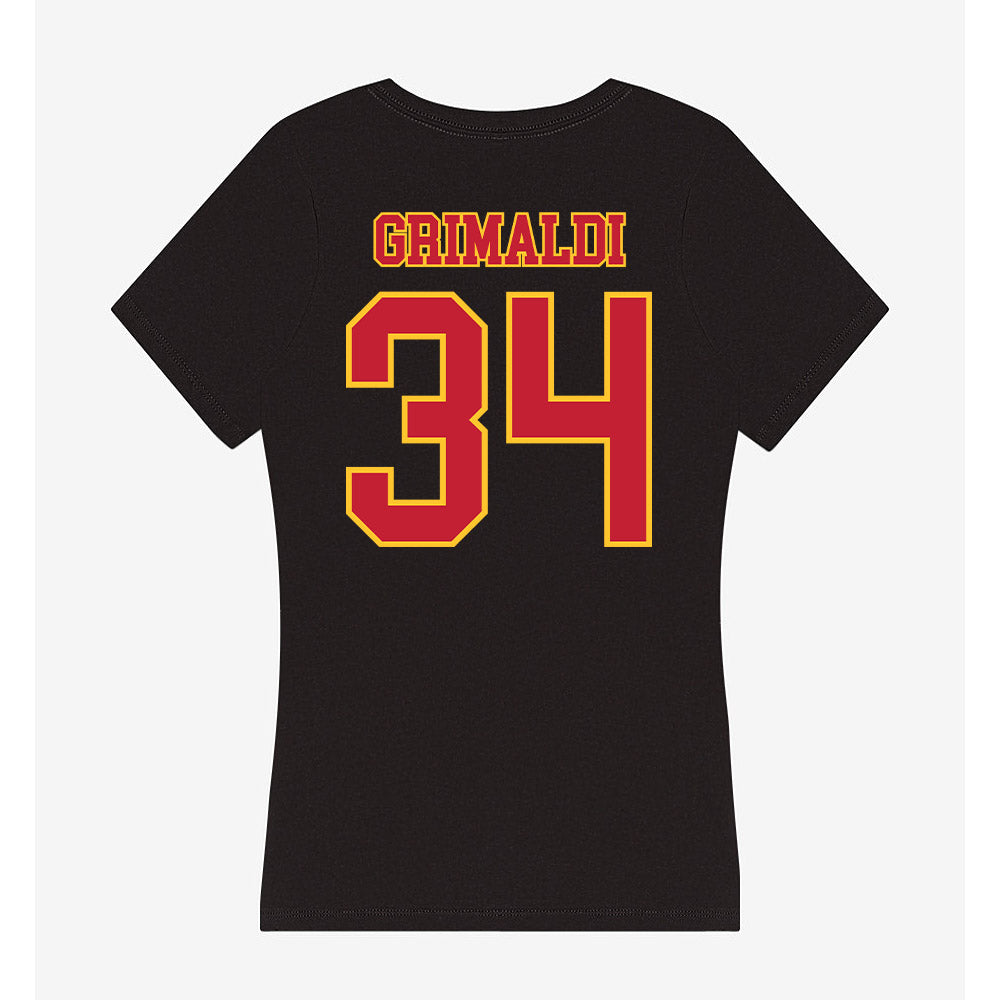 Ferris State - NCAA Men's Ice Hockey : Nick Grimaldi - Women's V-Neck T-Shirt-1