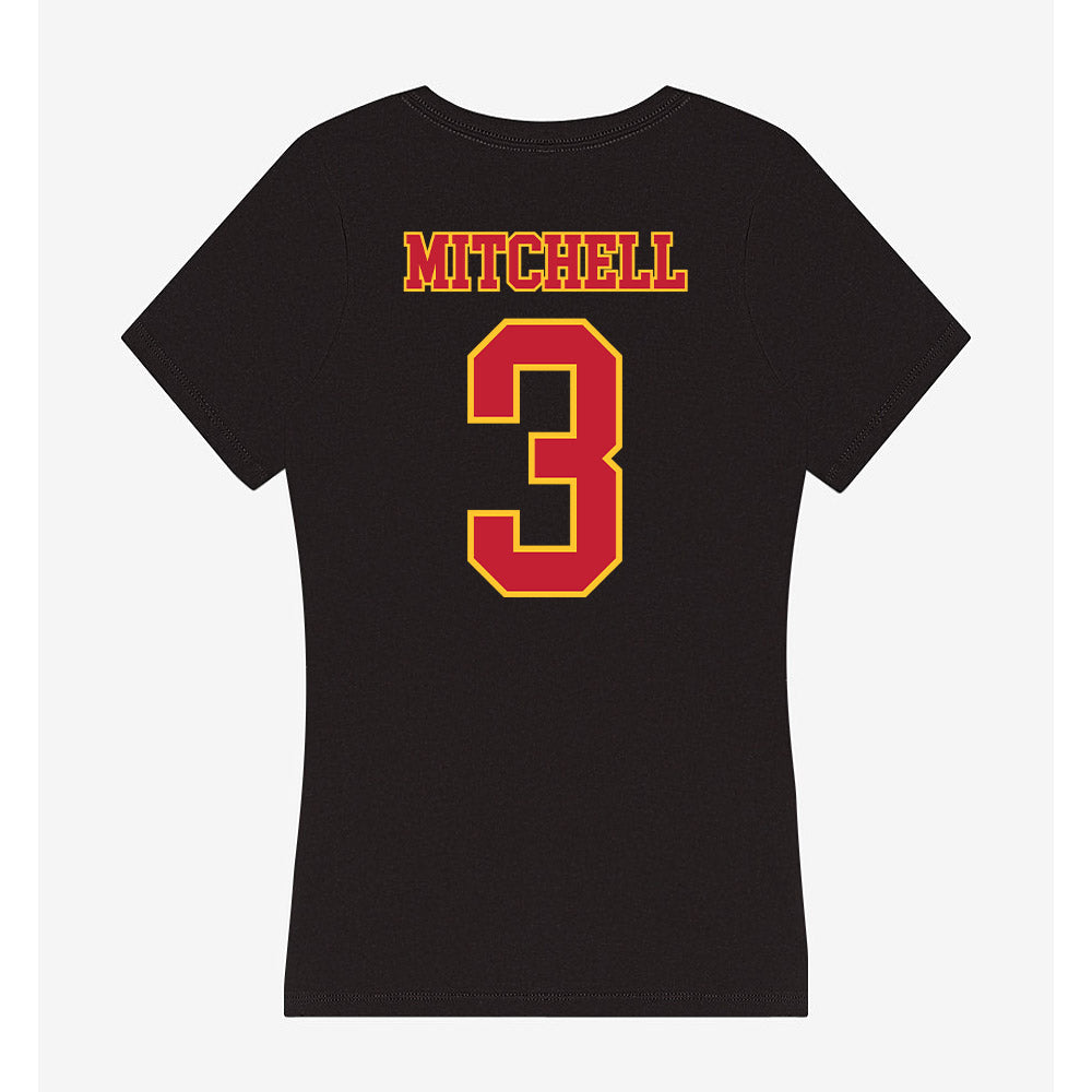 Ferris State - NCAA Women's Basketball : Mara Mitchell - Women's V-Neck T-Shirt-1
