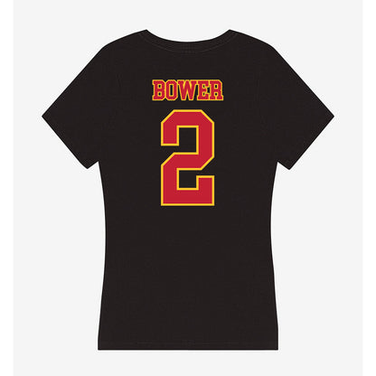 Ferris State - NCAA Football : Wyatt Bower - Women's V-Neck T-Shirt-1