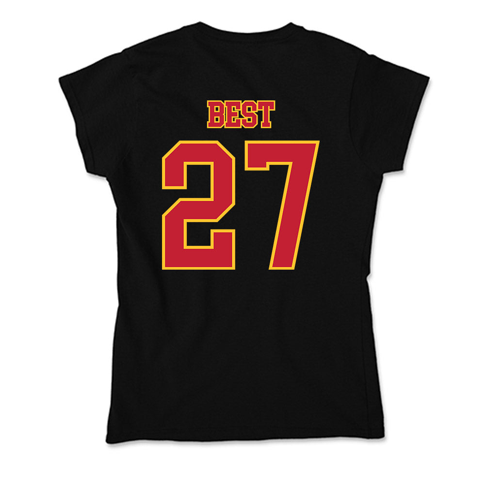 Ferris State - NCAA Men's Ice Hockey : Gavin Best - Soft Style Women’s T-Shirt-1