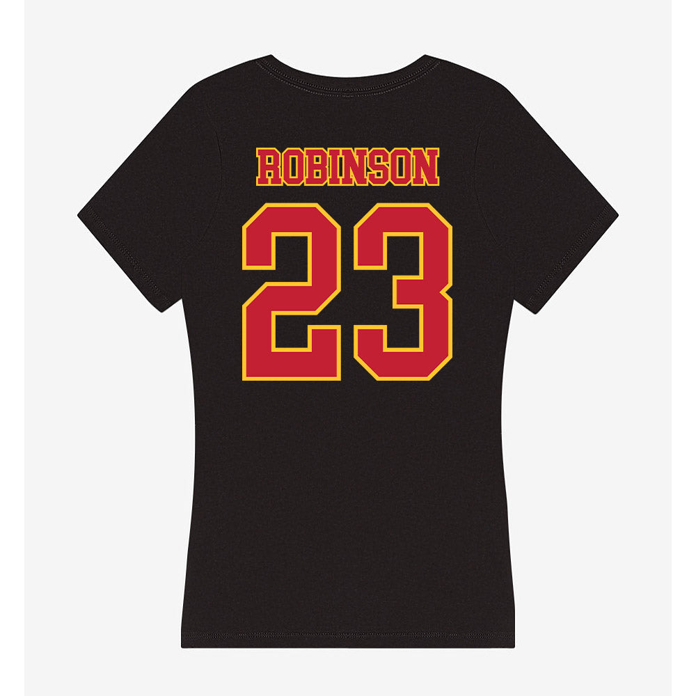 Ferris State - NCAA Football : James Robinson - Women's V-Neck T-Shirt-1