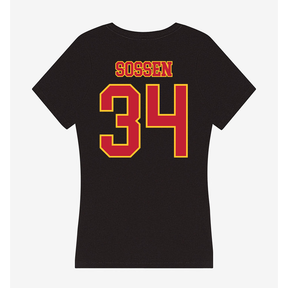 Ferris State - NCAA Football : Finn Sossen - Women's V-Neck T-Shirt-1