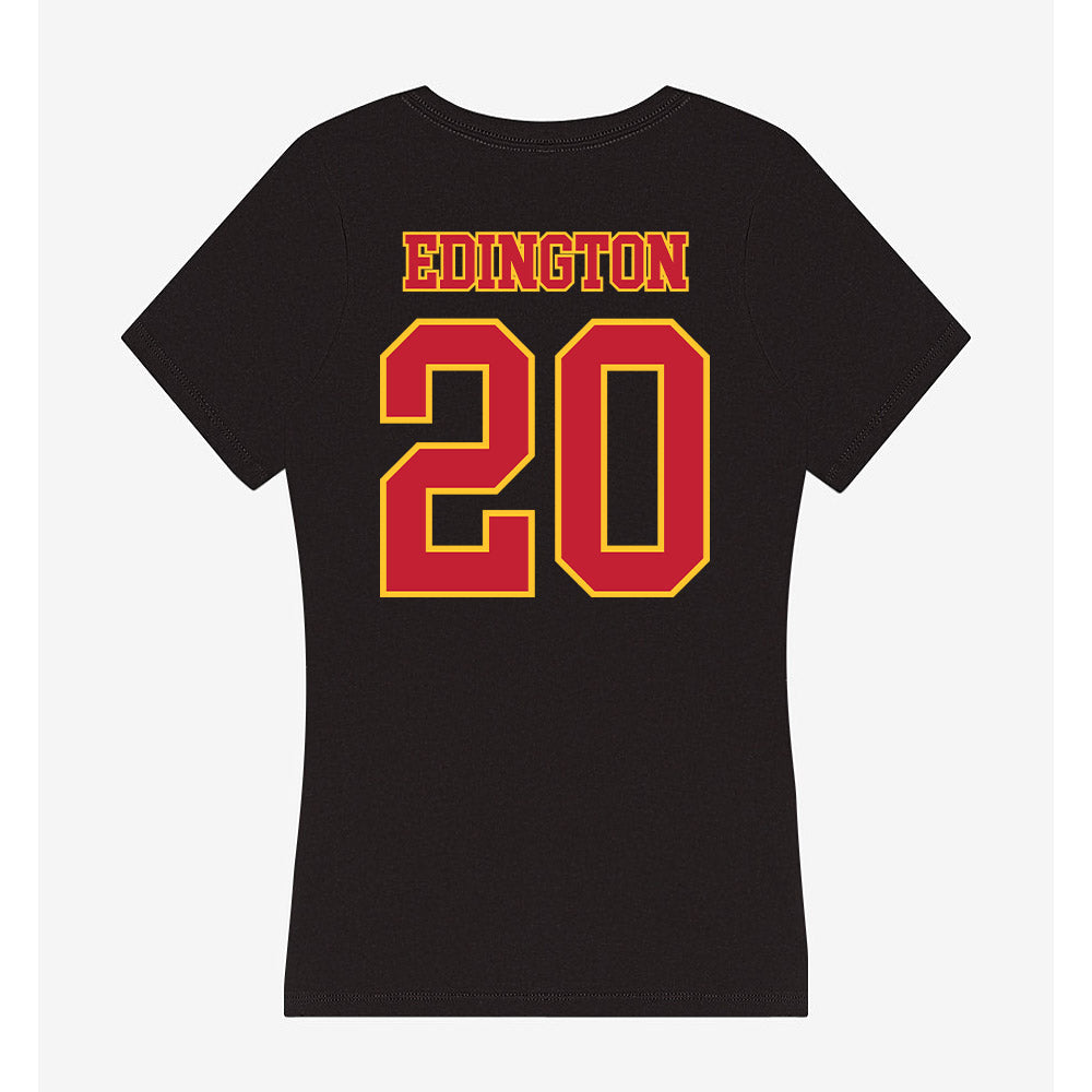 Ferris State - NCAA Football : Jaden Edington - Women's V-Neck T-Shirt-1