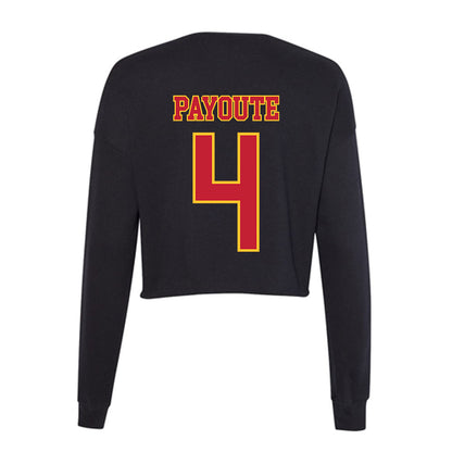 Ferris State - NCAA Football : Justin payoute - Women's Cropped Crew Fleece-1