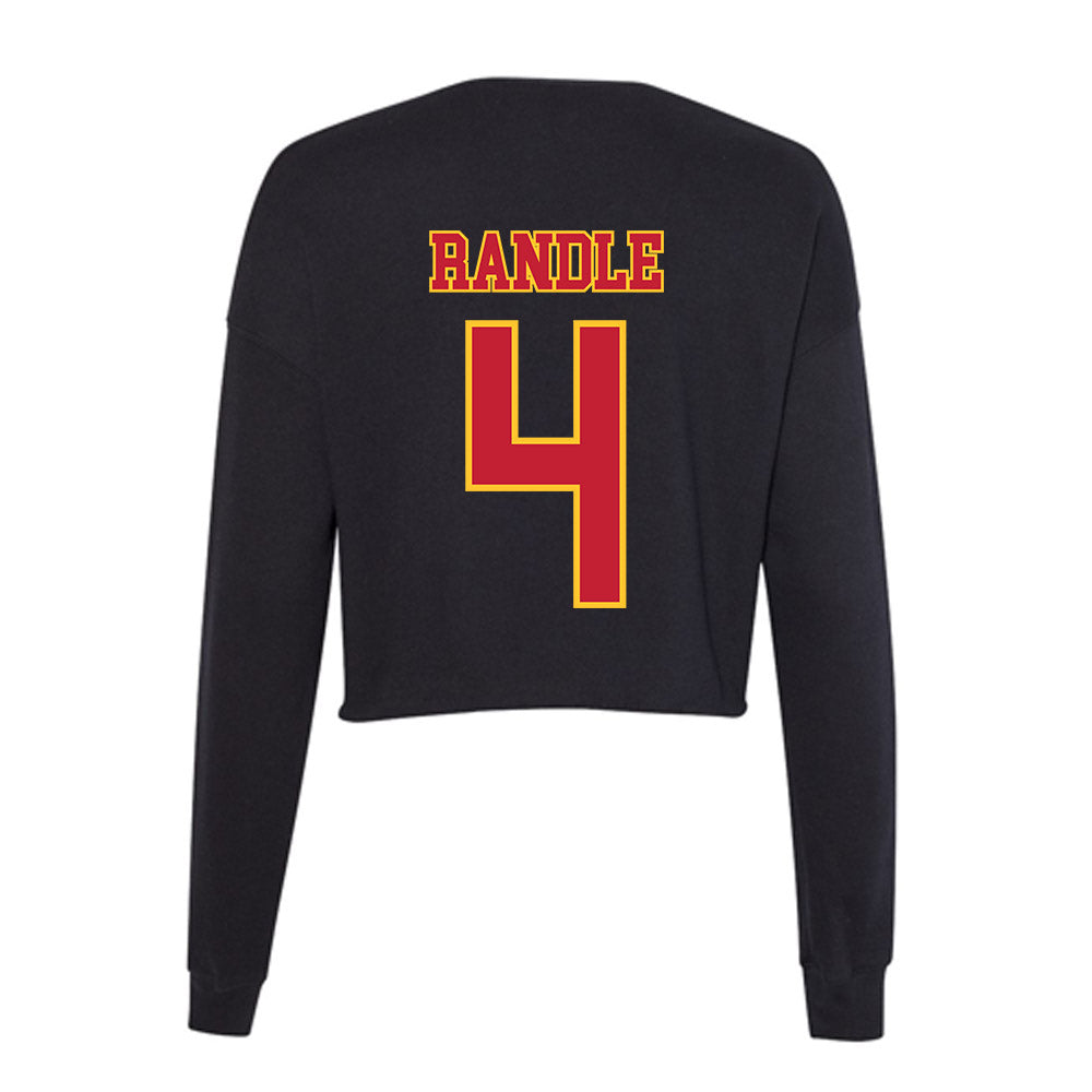 Ferris State - NCAA Football : Tyrin Randle - Women's Cropped Crew Fleece-1