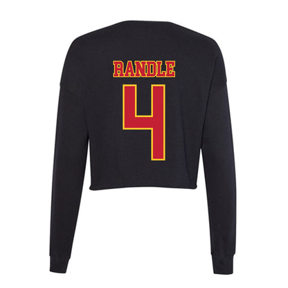 Ferris State - NCAA Football : Tyrin Randle - Women's Cropped Crew Fleece-1