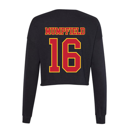 Ferris State - NCAA Football : Leeshaun Mumpfield - Women's Cropped Crew Fleece-1