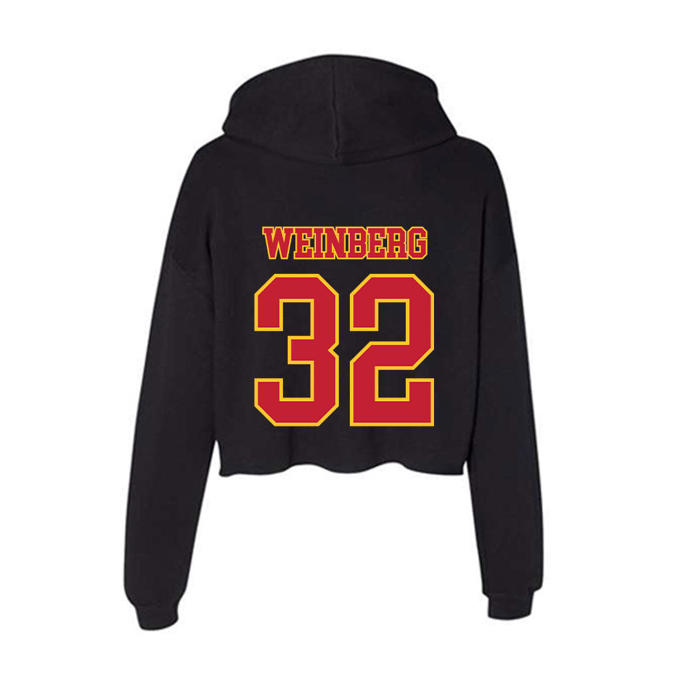 Ferris State - NCAA Softball : KILEY WEINBERG - Women's Crop Fleece Hoodie-1