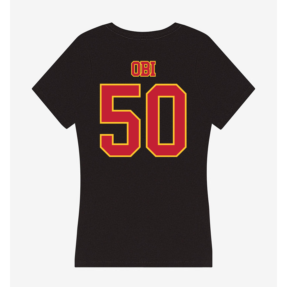 Ferris State - NCAA Football : Chimdindu Obi - Women's V-Neck T-Shirt-1