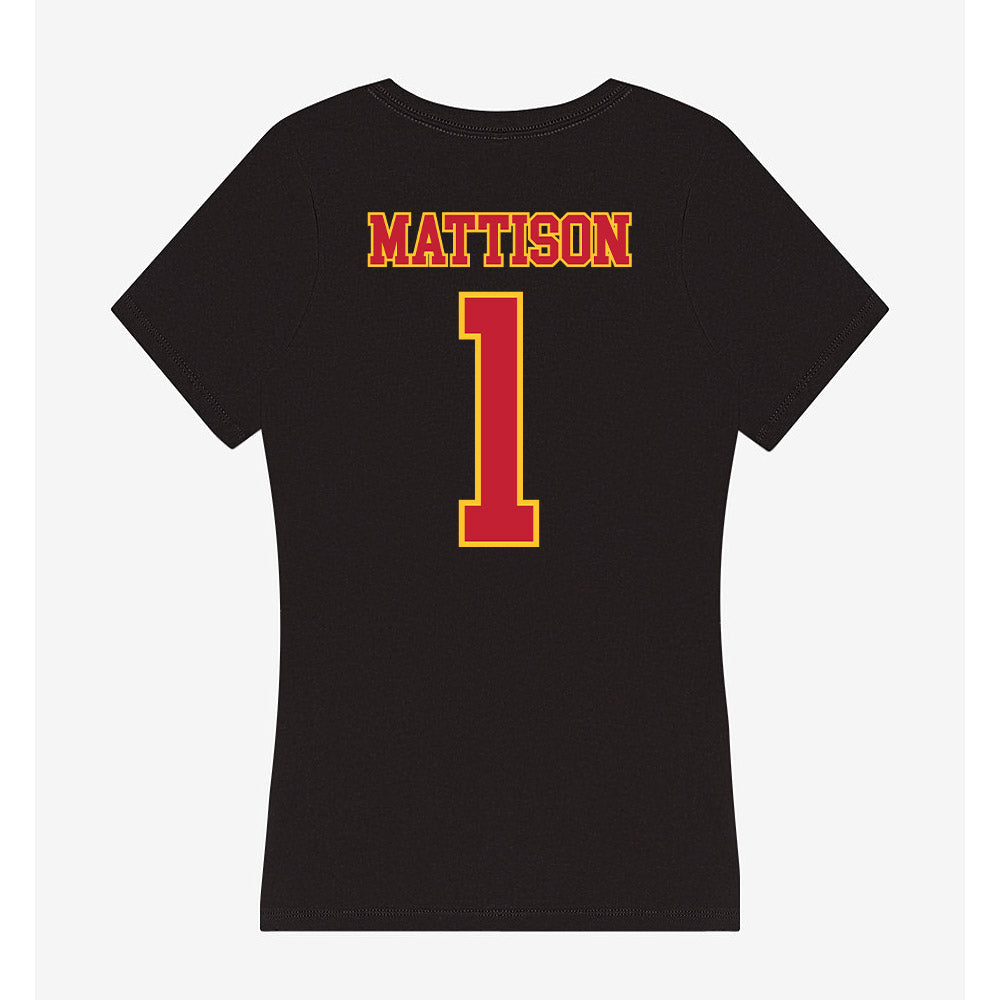 Ferris State - NCAA Football : Gyasi Mattison - Women's V-Neck T-Shirt-1