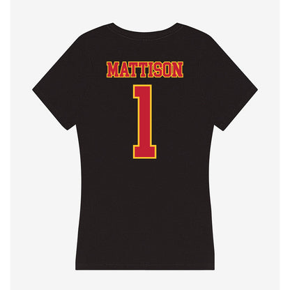 Ferris State - NCAA Football : Gyasi Mattison - Women's V-Neck T-Shirt-1