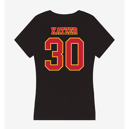 Ferris State - NCAA Football : Kannon Katzer - Women's V-Neck T-Shirt-1