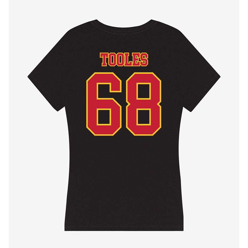 Ferris State - NCAA Football : Jordan Tooles - Women's V-Neck T-Shirt-1