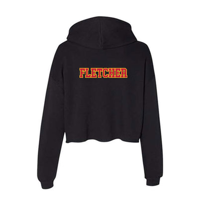 Ferris State - NCAA Men's Track & Field : Aiden Fletcher - Women's Crop Fleece Hoodie-1