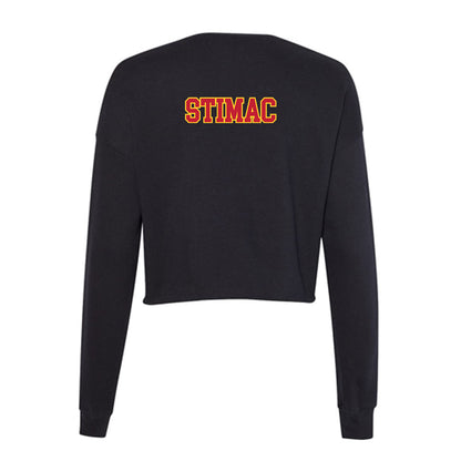 Ferris State - NCAA Cheerleading : Emily Stimac - Women's Cropped Crew Fleece-1