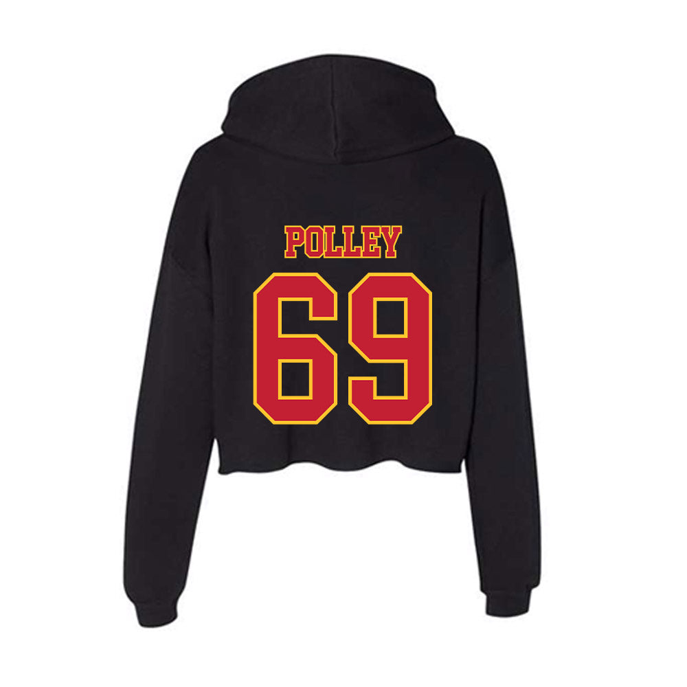 Ferris State - NCAA Football : AJ Polley - Women's Crop Fleece Hoodie-1