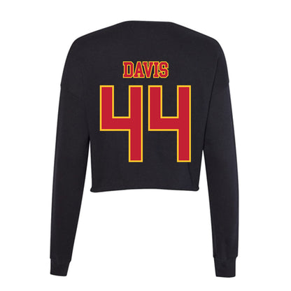 Ferris State - NCAA Football : Kailib Davis - Women's Cropped Crew Fleece-1