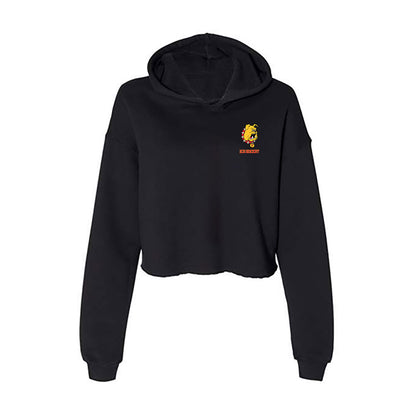 Ferris State - NCAA Men's Ice Hockey : Holden Doell - Women's Crop Fleece Hoodie-0
