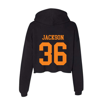 UTEP - Men's Basketball Legends : Stefon Jackson - Women's Crop Fleece Hoodie-1