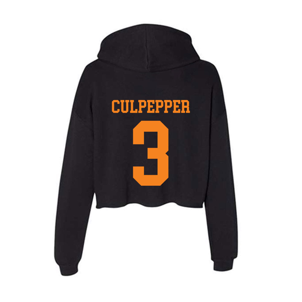 UTEP - Men's Basketball Legends : Randy Culpepper - Women's Crop Fleece Hoodie-1