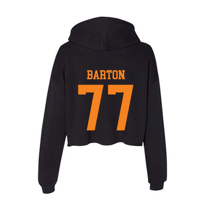 UTEP - NCAA Football : Andre Barton - Women's Crop Fleece Hoodie-1
