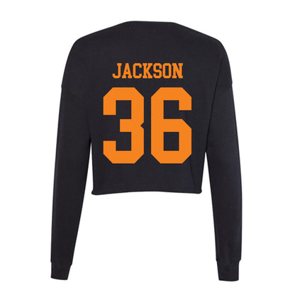 UTEP - Men's Basketball Legends : Stefon Jackson - Women's Cropped Crew Fleece-1
