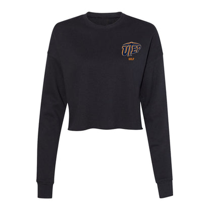 UTEP - NCAA Men's Golf : Alexandre Godin - Women's Cropped Crew Fleece-0