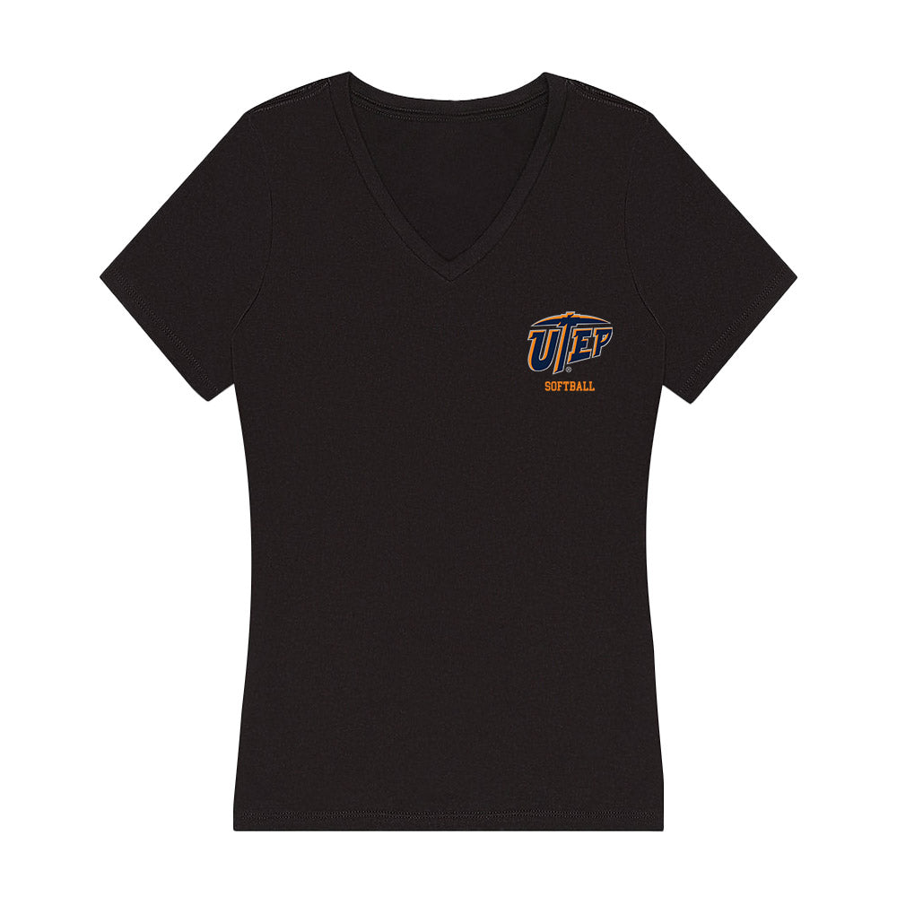 UTEP - NCAA Softball : Iliana Munoz - Women's V-Neck T-Shirt-0