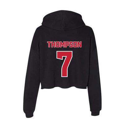 DU - NCAA Men's Ice Hockey : Aidan Thompson - Women's Crop Fleece Hoodie-1