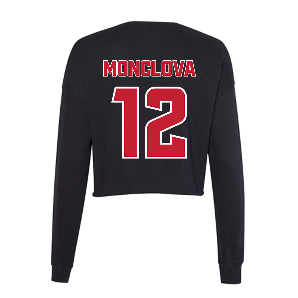 DU - NCAA Women's Basketball : Laia Monclova - Women's Cropped Crew Fleece-1