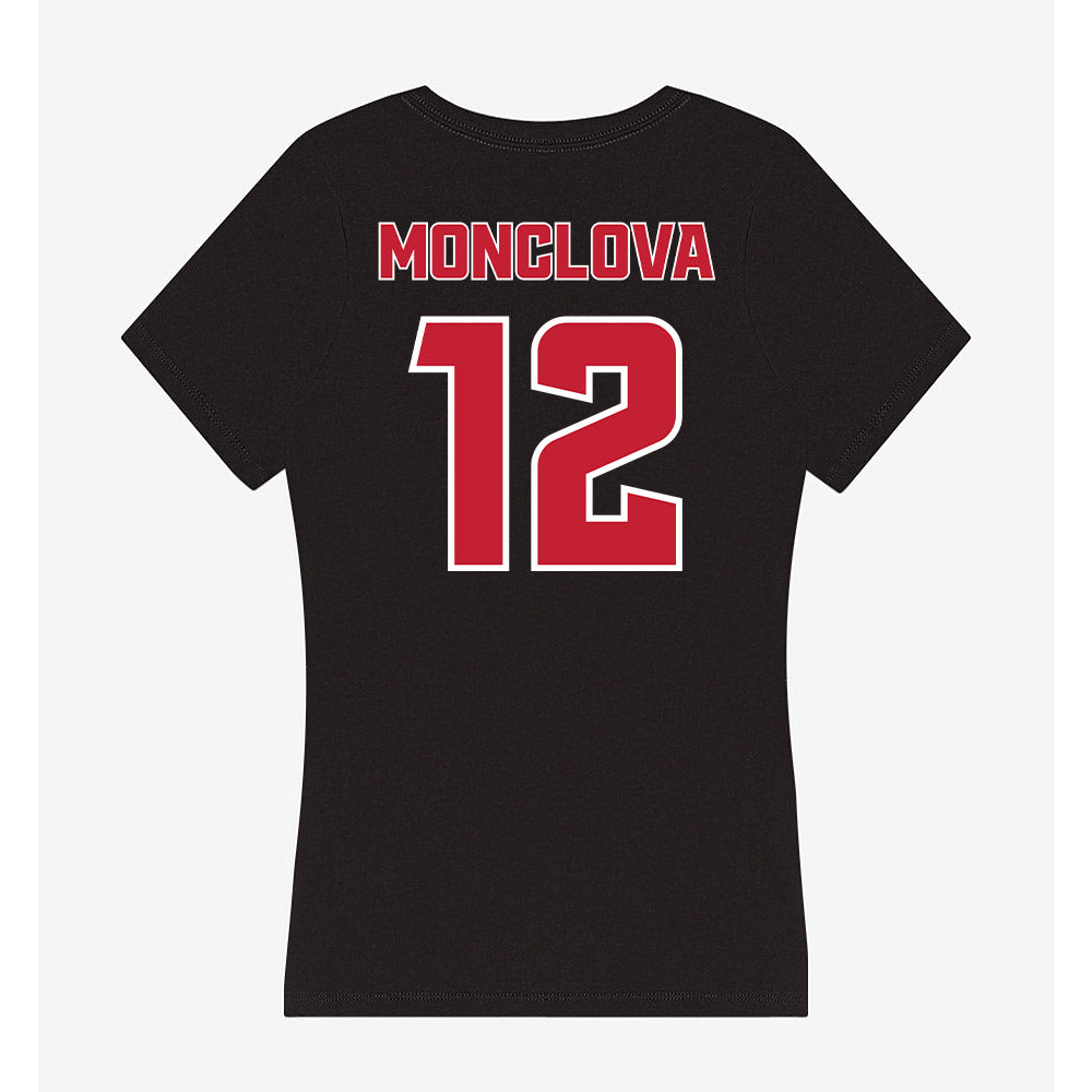 DU - NCAA Women's Basketball : Laia Monclova - Women's V-Neck T-Shirt-1