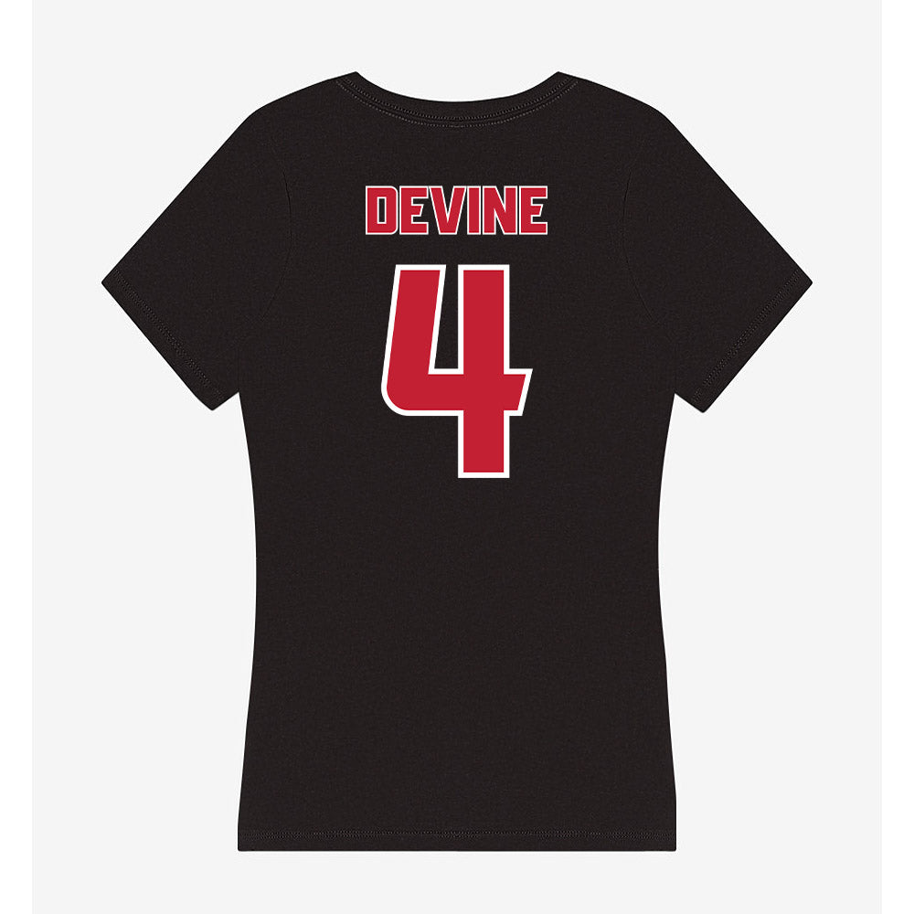 DU - NCAA Men's Ice Hockey : Jack Devine - Women's V-Neck T-Shirt-1