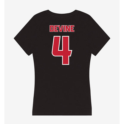 DU - NCAA Men's Ice Hockey : Jack Devine - Women's V-Neck T-Shirt-1