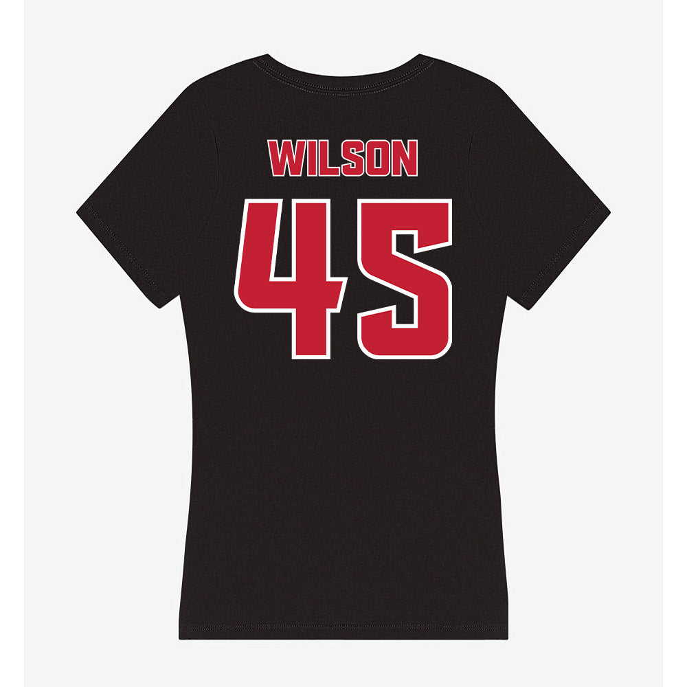 DU - NCAA Women's Lacrosse : Raegan Wilson - Women's V-Neck T-Shirt-1