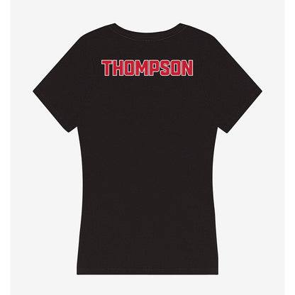 DU - NCAA Women's Gymnastics : Abbie Thompson - Women's V-Neck T-Shirt-1