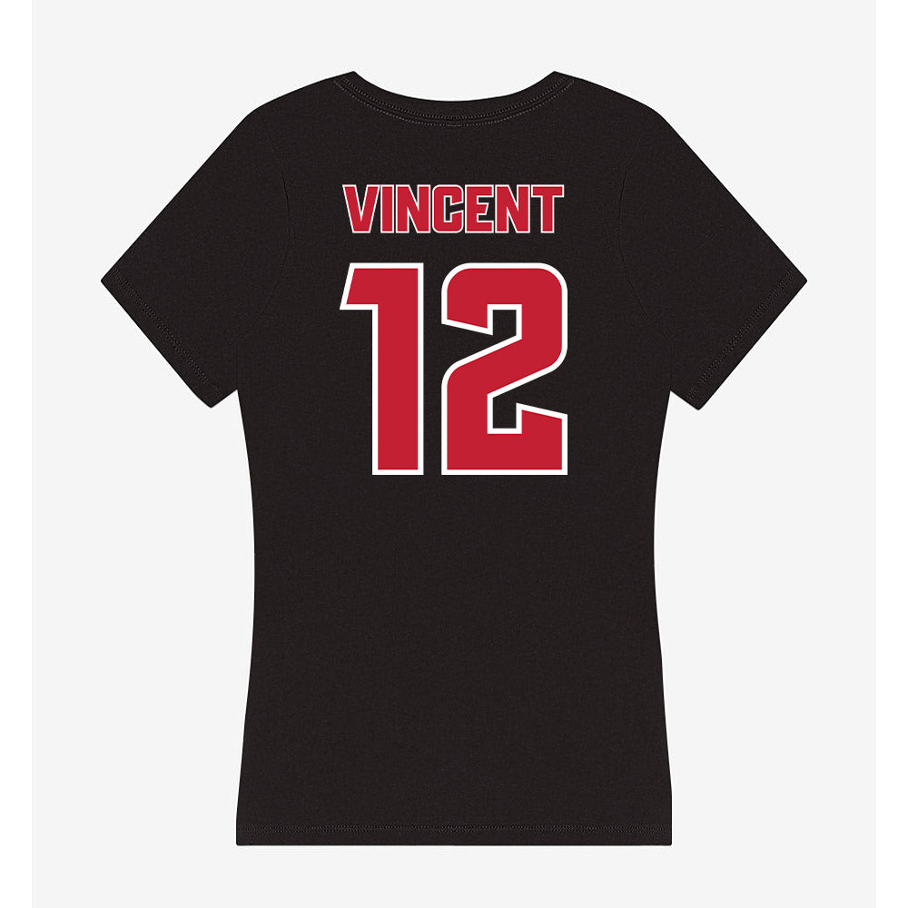 DU - NCAA Women's Soccer : Luci Vincent - Women's V-Neck T-Shirt-1