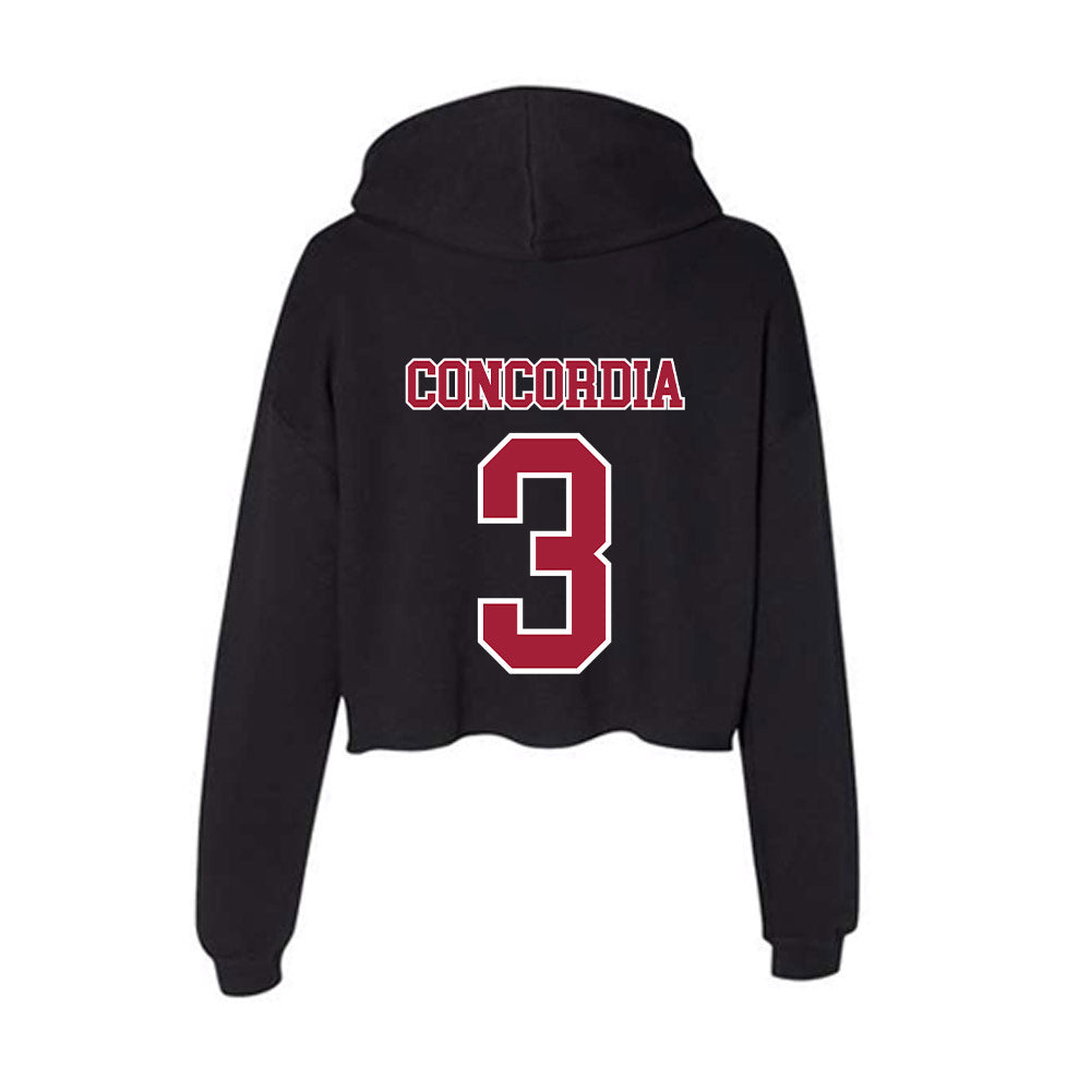 St. Joe's - NCAA Women's Lacrosse : Jorden Concordia - Women's Crop Fleece Hoodie-1
