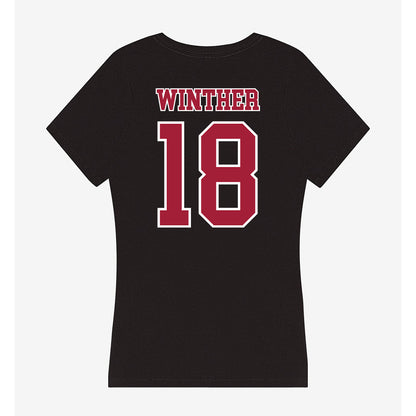 St. Joe's - NCAA Women's Field Hockey : Emma Winther - Women's V-Neck T-Shirt-1