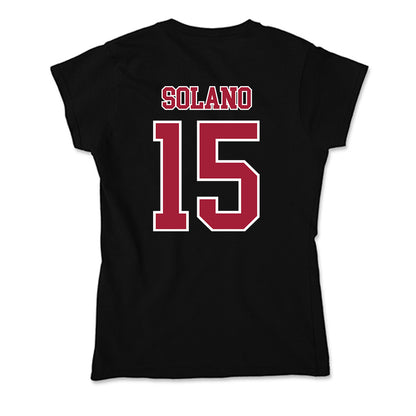 St. Joe's - NCAA Men's Basketball : Steven Solano - Soft Style Women’s T-Shirt-1