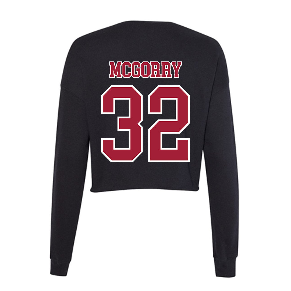 St. Joe's - NCAA Men's Lacrosse : Jack McGorry - Women's Cropped Crew Fleece-1