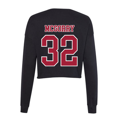 St. Joe's - NCAA Men's Lacrosse : Jack McGorry - Women's Cropped Crew Fleece-1