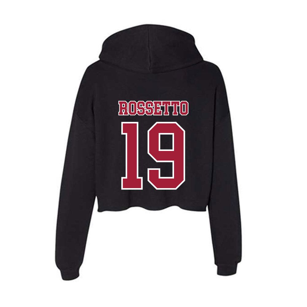 St. Joe's - NCAA Men's Soccer : Tommaso Rossetto - Women's Crop Fleece Hoodie-1