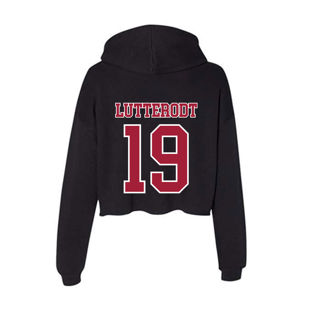 St. Joe's - NCAA Women's Basketball : Olivia Lutterodt - Women's Crop Fleece Hoodie-1