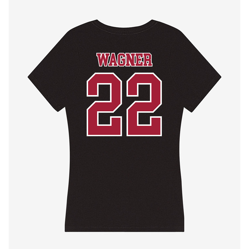 St. Joe's - NCAA Softball : Jenna Wagner - Women's V-Neck T-Shirt-1