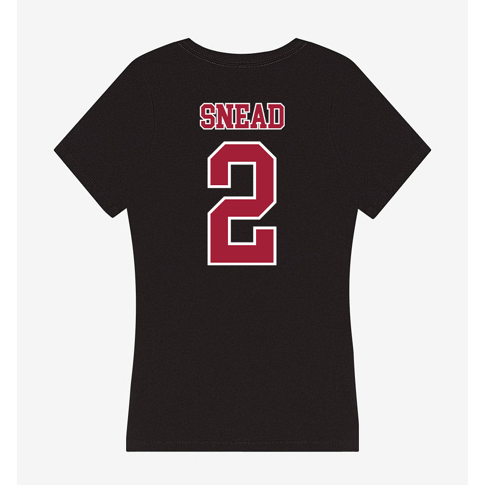 St. Joe's - NCAA Women's Basketball : Aleah Snead - Women's V-Neck T-Shirt-1