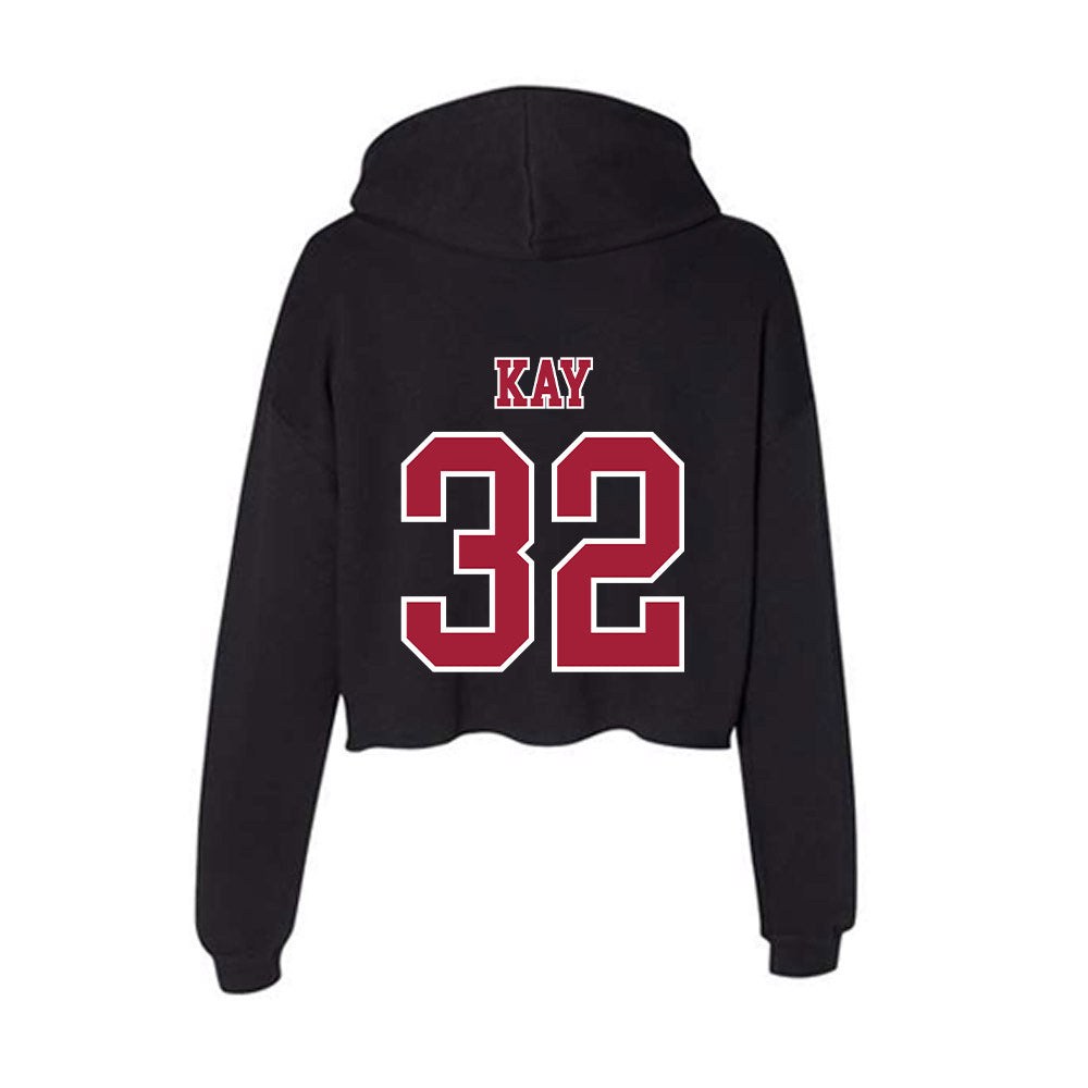 St. Joe's - NCAA Women's Basketball : Cecilia Kay - Women's Crop Fleece Hoodie-1